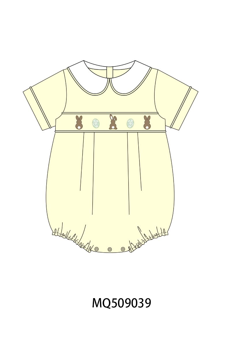 PO67 Mustard easter bunny embroidery collection ETA MARCH