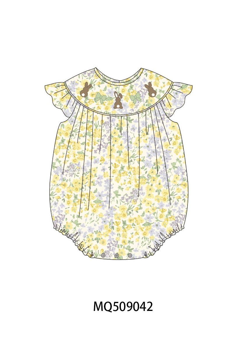 PO67 Mustard easter bunny embroidery collection ETA MARCH