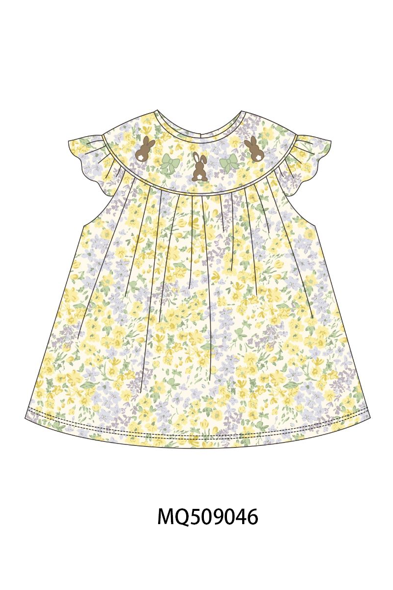 PO67 Mustard easter bunny embroidery collection ETA MARCH