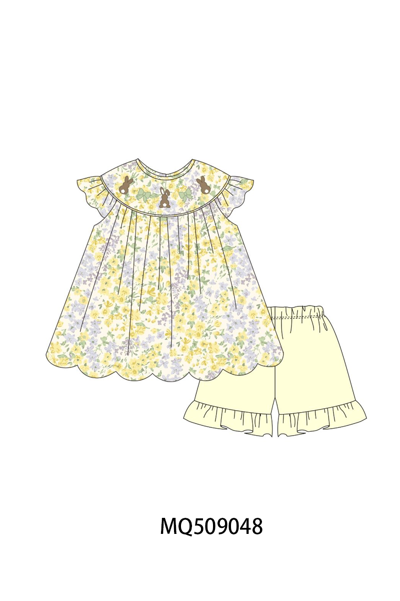 PO67 Mustard easter bunny embroidery collection ETA MARCH