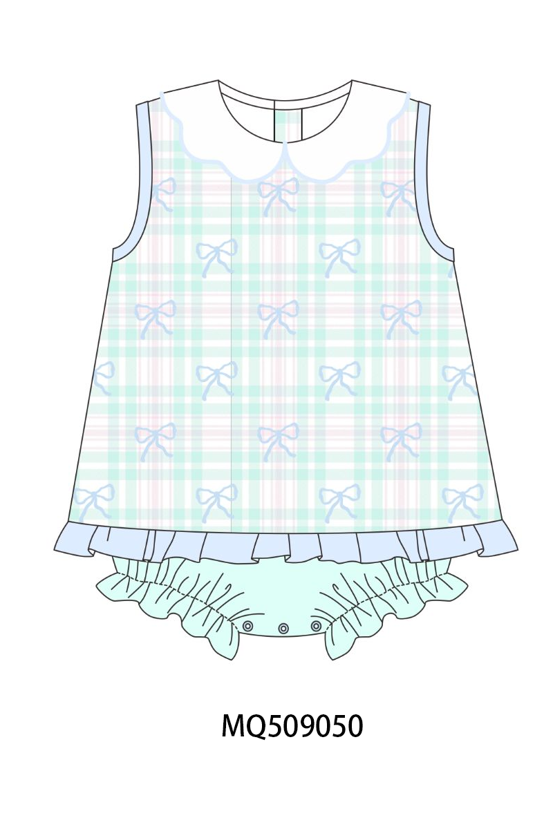 PO67 Mint bow rainbow embroidery plaid collection ETA MARCH