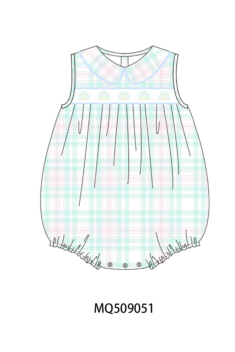 PO67 Mint bow rainbow embroidery plaid collection ETA MARCH