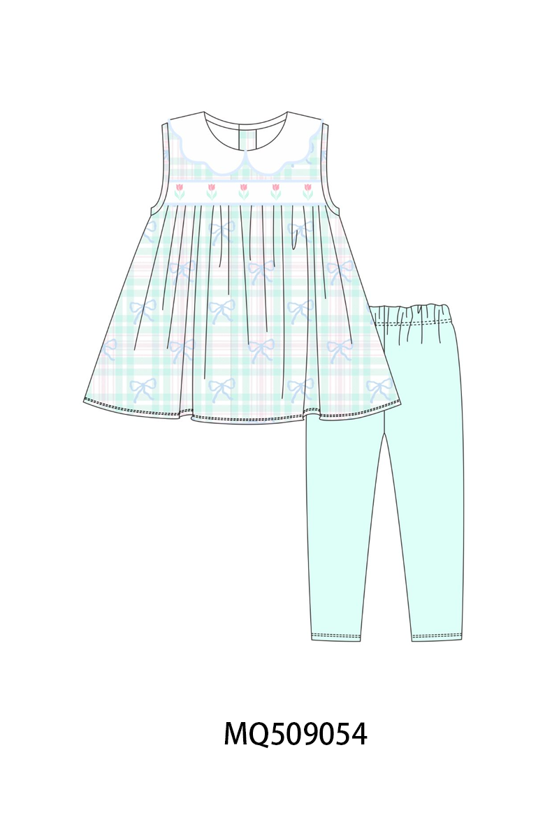 PO67 Mint bow rainbow embroidery plaid collection ETA MARCH