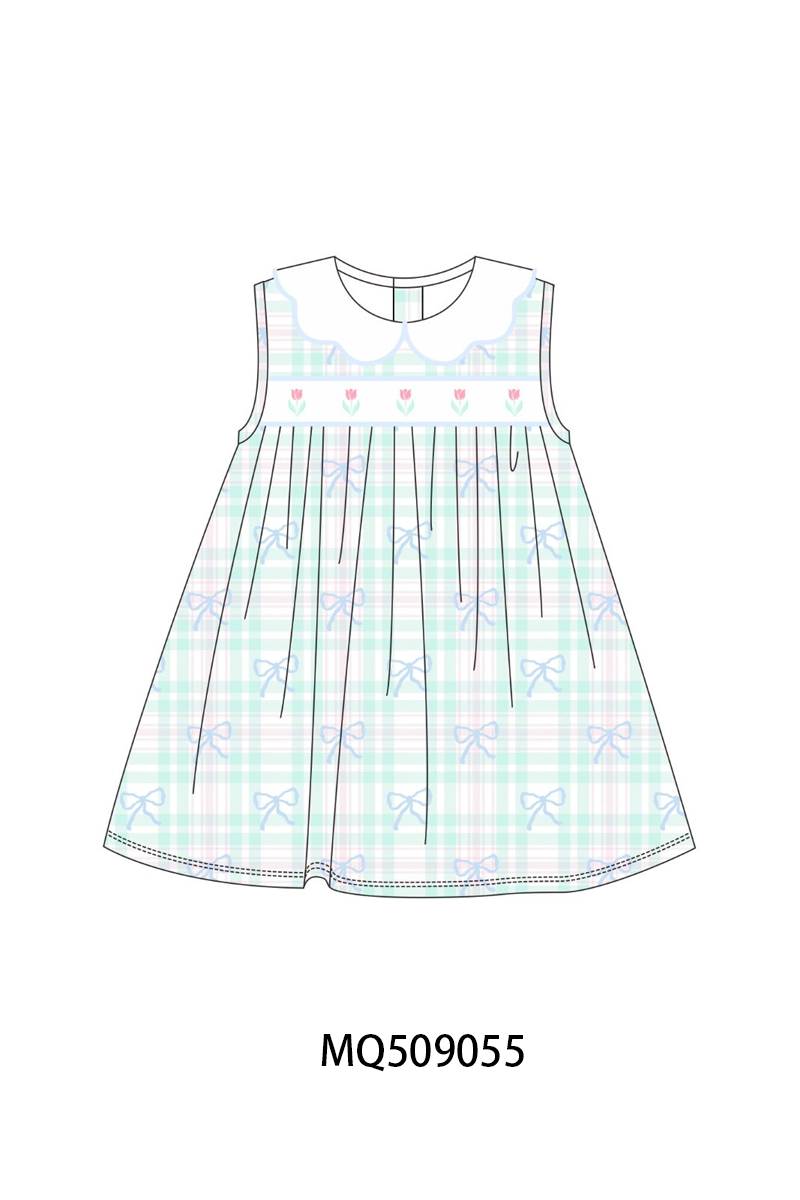 PO67 Mint bow rainbow embroidery plaid collection ETA MARCH