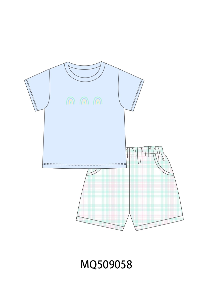 PO67 Mint bow rainbow embroidery plaid collection ETA MARCH