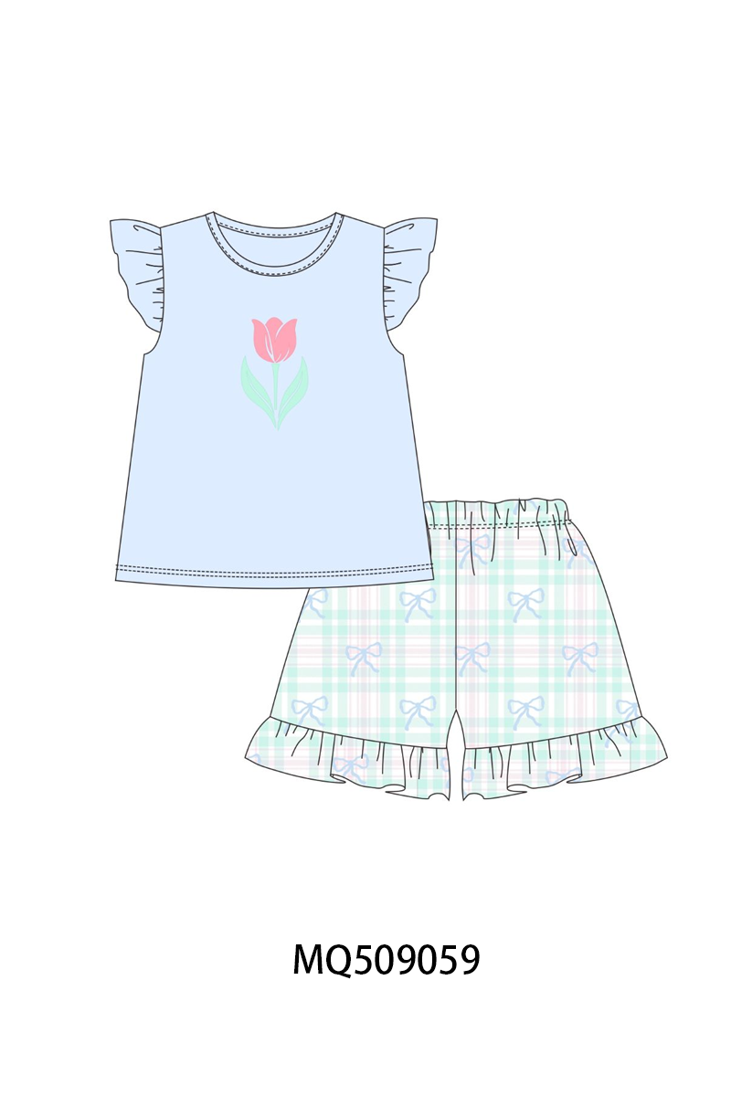 PO67 Mint bow rainbow embroidery plaid collection ETA MARCH