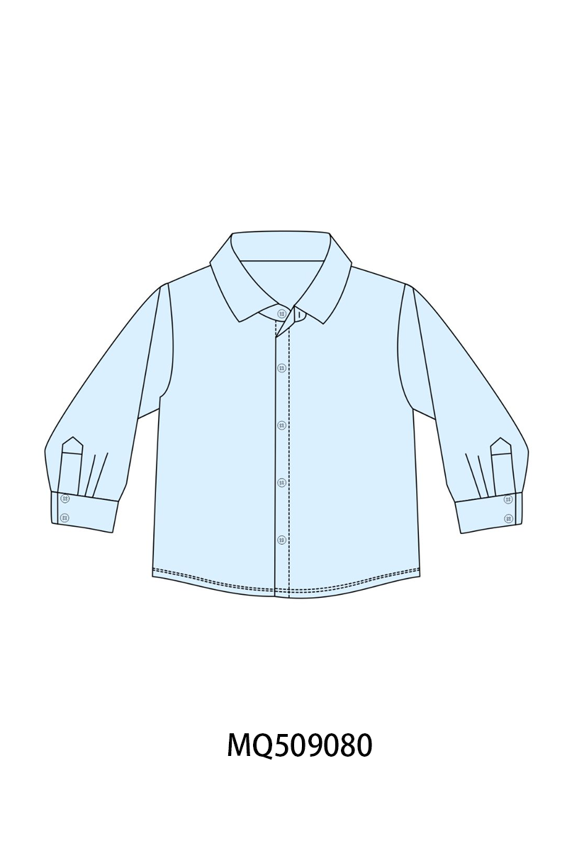 PO67 Blue easter cross embroidery ruffle collection ETA MARCH