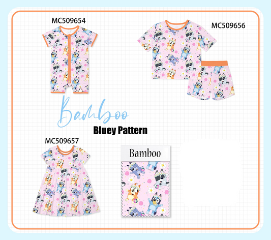 PO68 Pink character bamboo pajama collection ETA MARCH
