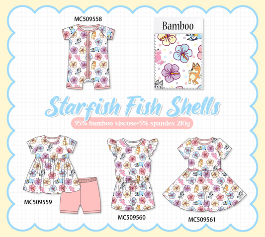 PO68 Pink floral character print bamboo collection ETA MARCH