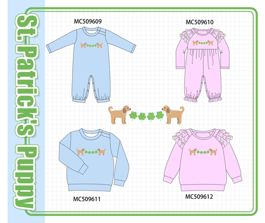 PO68 Puppy clover embroidery collection ETA MARCH