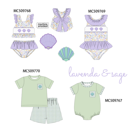 PO68 Purple floral smocked collection 2 ETA MARCH