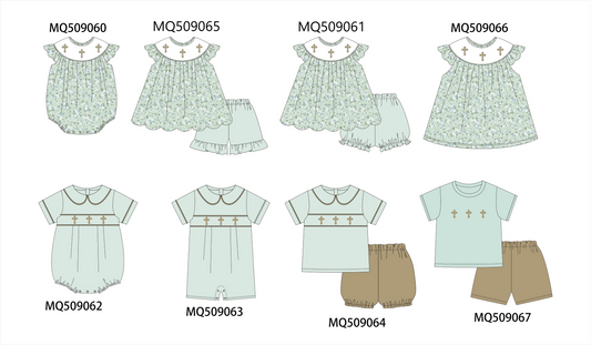 PO67 Sage easter cross embroidery collection ETA MARCH